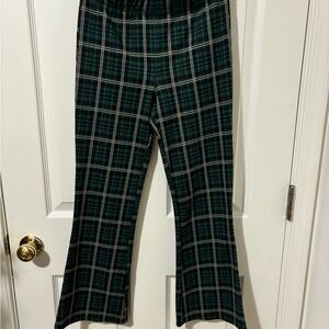 Forever 21 Plaid Flare Pants